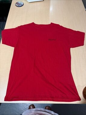 Unbranded Men's Red Crewneck Short Sleeve Tee